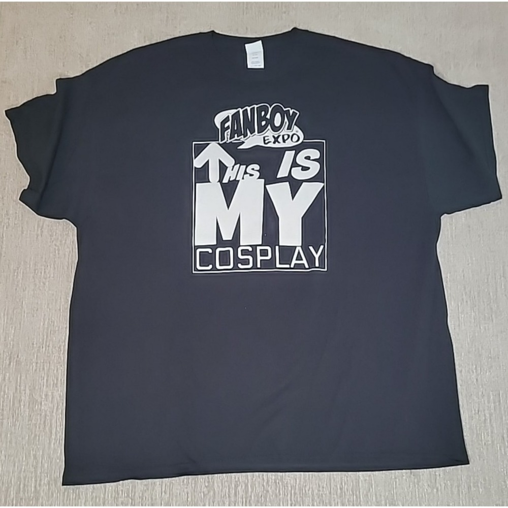 Fanboy Expo This is MY Cosplay Black Short Sleeve‎ Men's 3XL T Shirt EUC